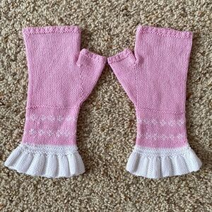 Etsy Bamboo Hand Knit Fingerless Gloves